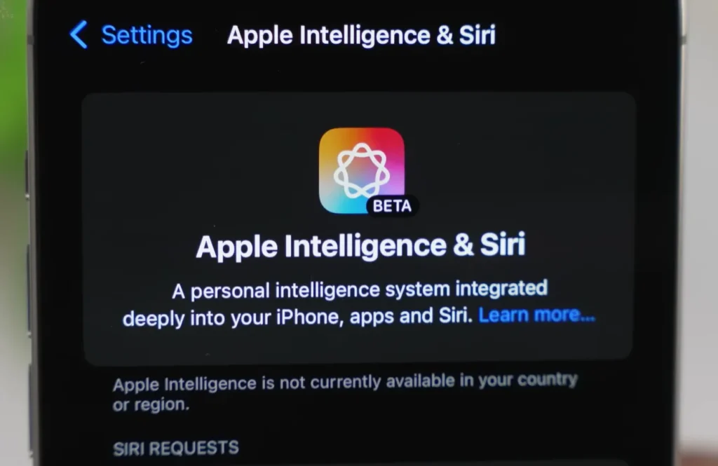 apple intelligence and siri