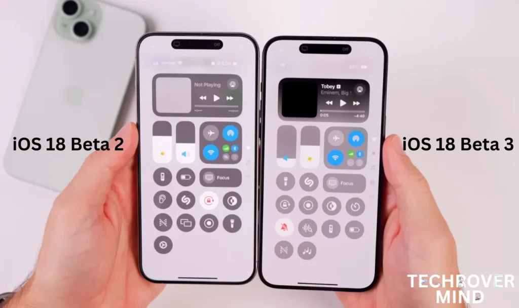 Control Center features ios 18 beta 3