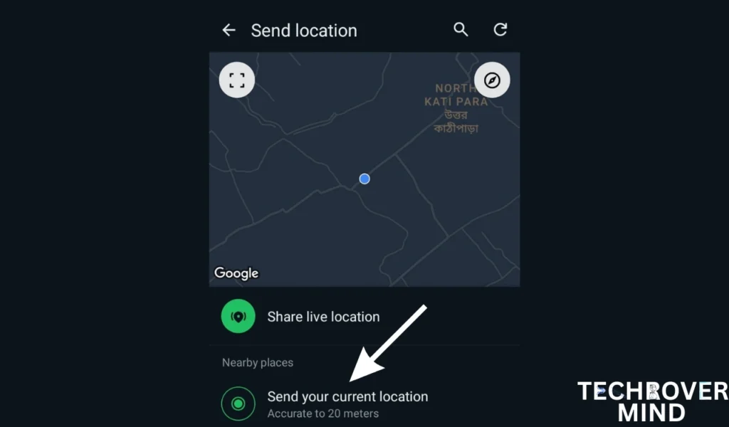 How to Share live Location on WhatsApp