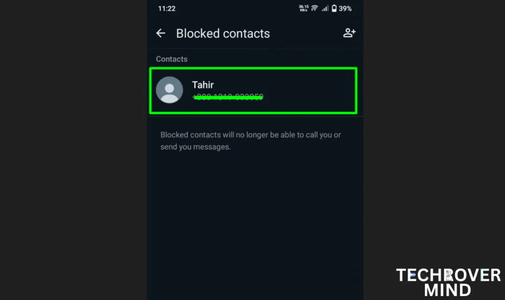 How to Block Someone Chat in WhatsApp