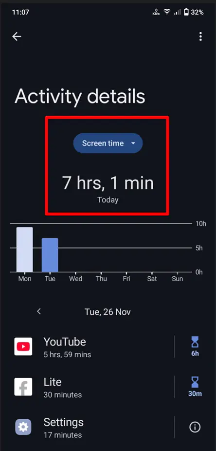 How to check screen time on Android